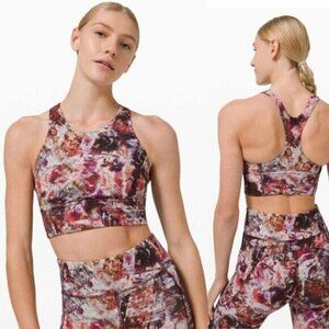 Lululemon Wunder Train Long-Line Bra Medium Support C/D Urbantricity Multi 6